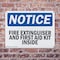 Signmission Fire Extinguisher And First Aid Kit Inside OSHA Notice Sign, Plastic, 10in W x 7in L, 2PK OS-2PACK-NS-P-710-L-12593 - alternate 3